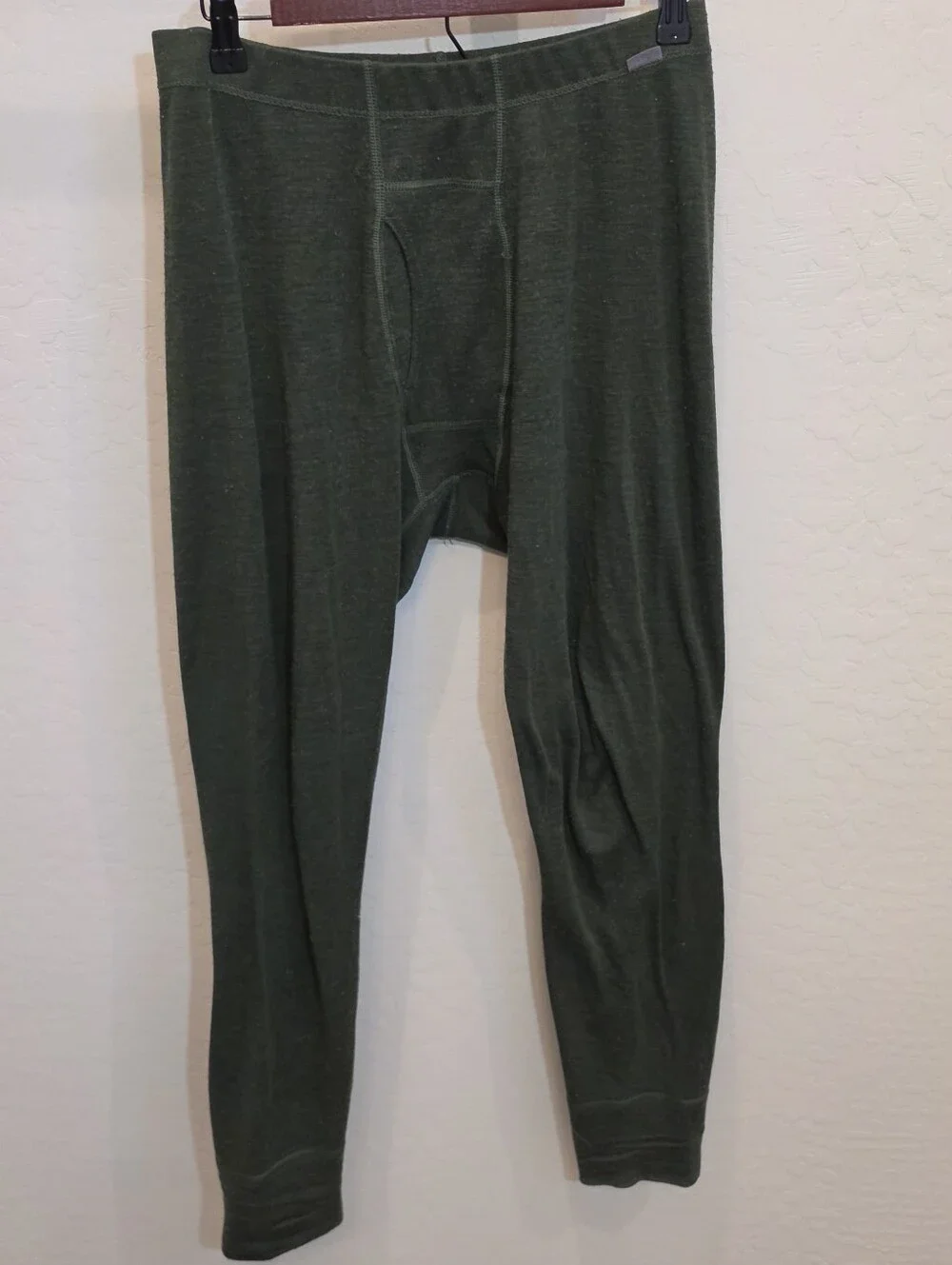 Men's Meriwool Olive Green Thermal Long Johns Base Layer